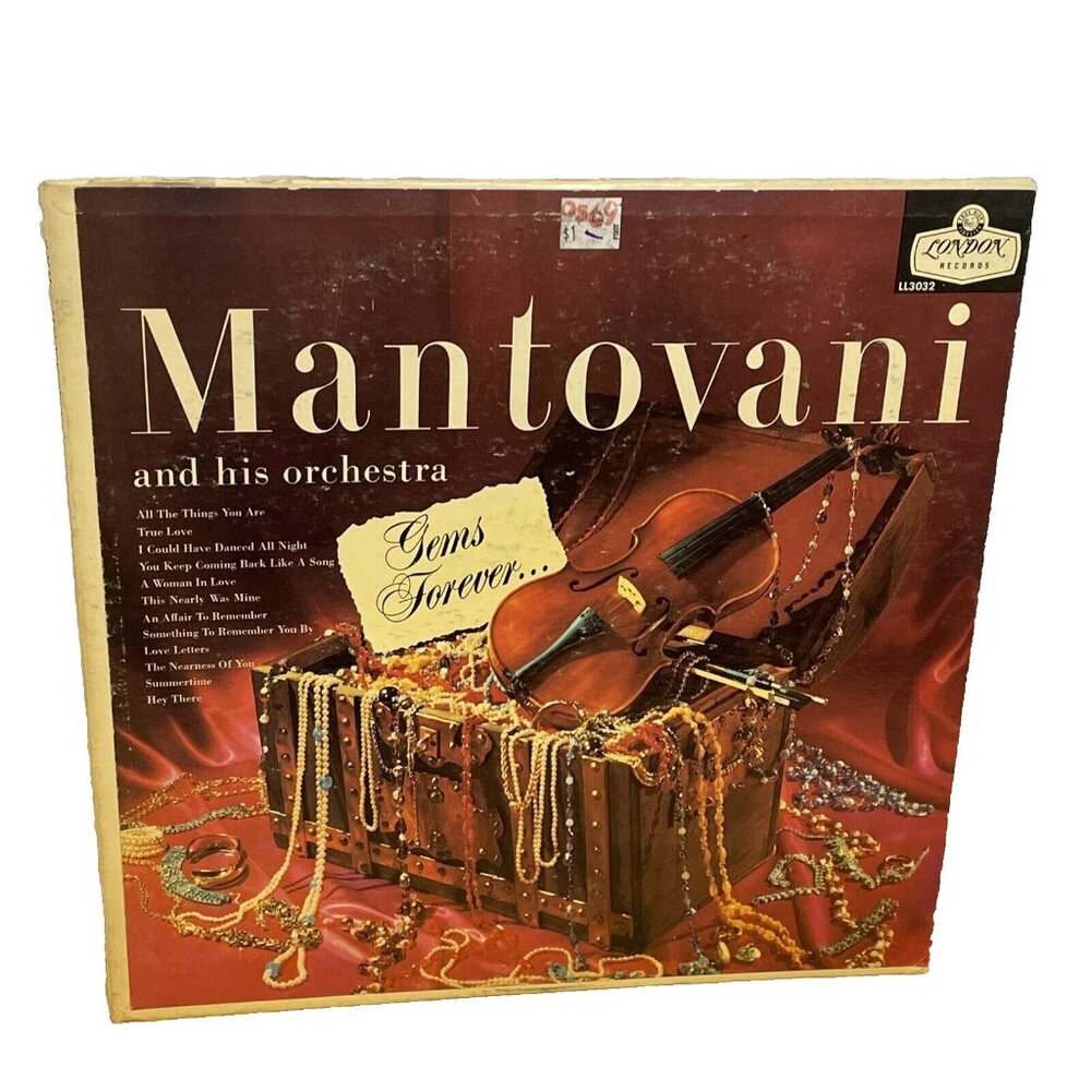 Mantovani And His Orchestra Gems Forever (Vinyl, 1958) London LL 3032 VG LP